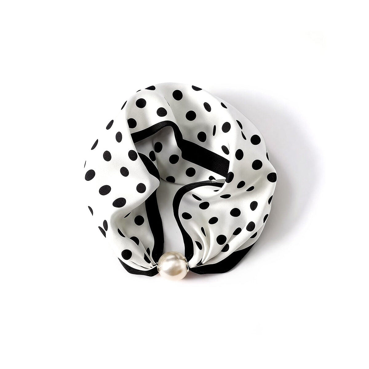witte Polkadot Bandana