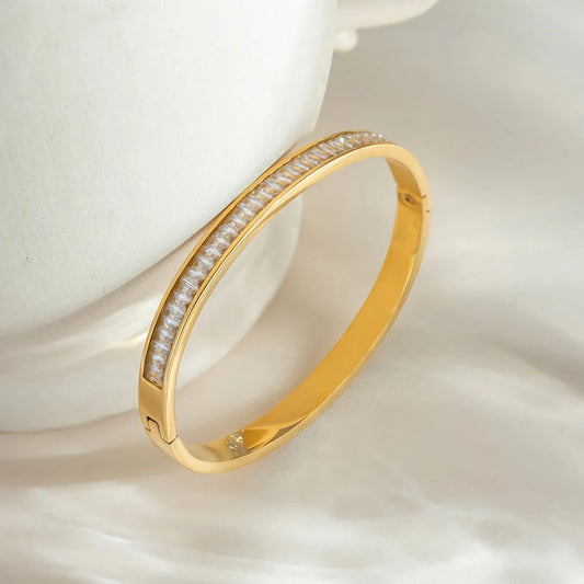 Gouden Luxe Klik Bangle