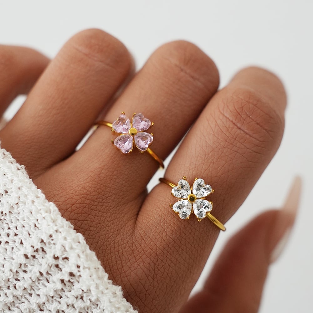 Klavertje Statement Ring