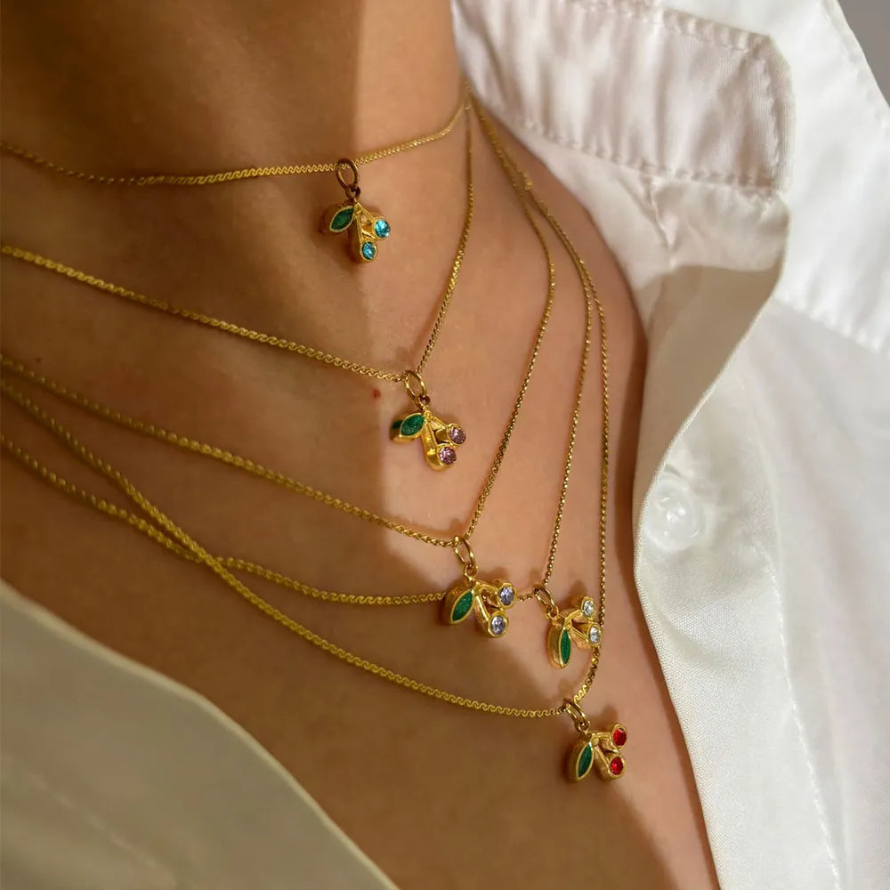 Kersen Sparkle Ketting