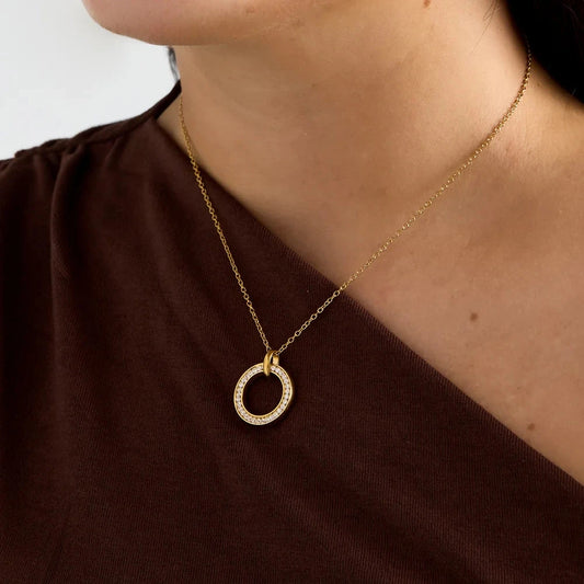 Ketting met cirkel hanger