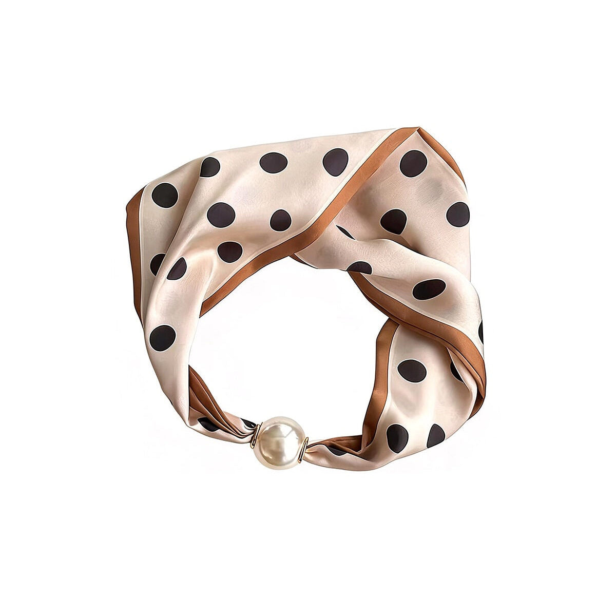 Crème Polkadot Bandana