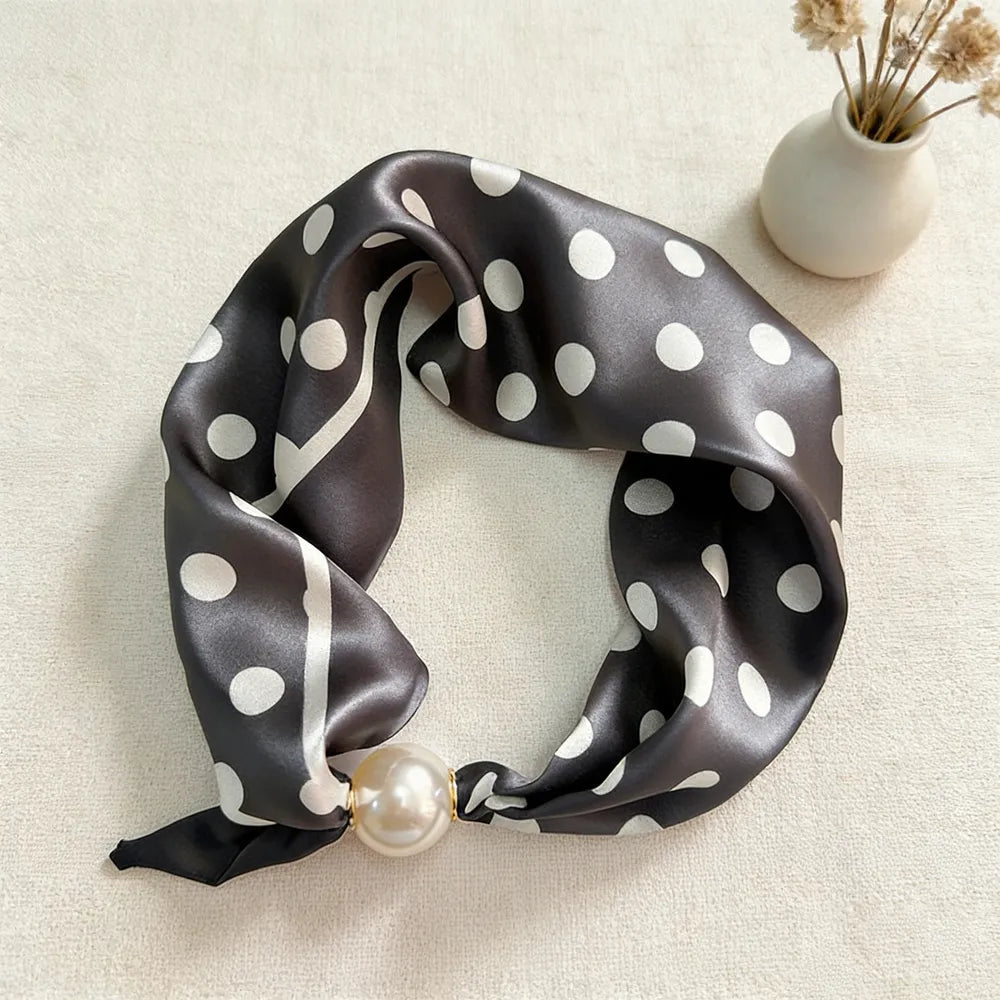 Zwart Polenta Dots Bandana