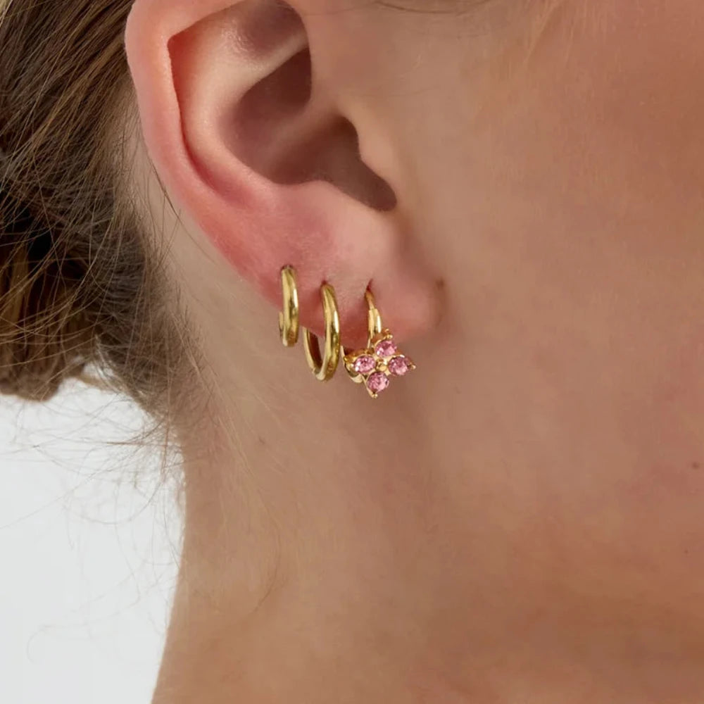 Klavertje oorring