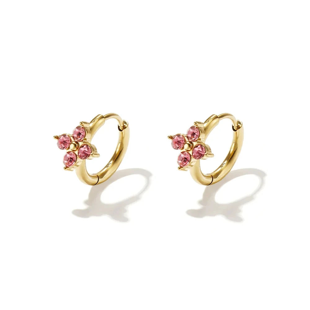 Klavertje oorring