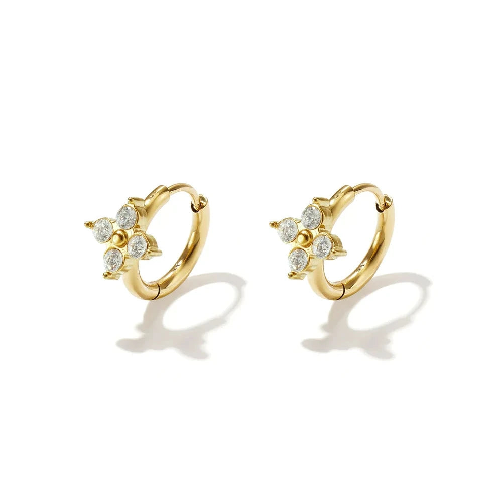 Klavertje oorring