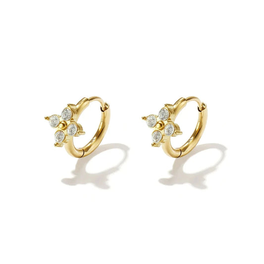 Klavertje oorring