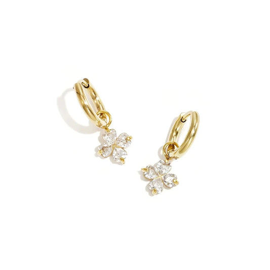 Elegante Klavertjeset met steentjes